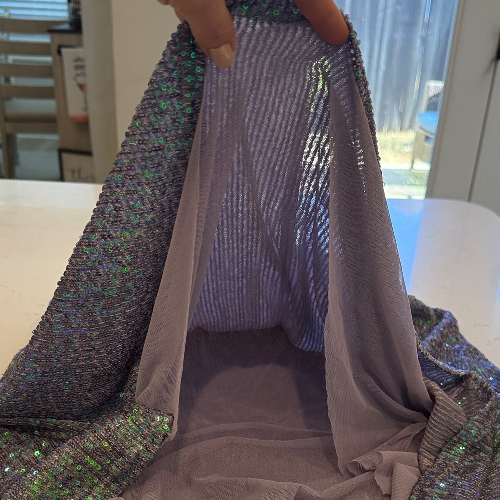 Victoria's Secret Purple and Green Sequin Strappy Dress - Picture 5 of 8